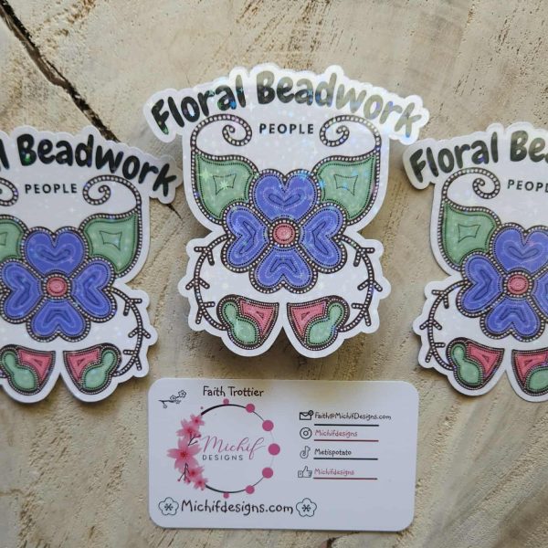 Floral Beadwork Sticker