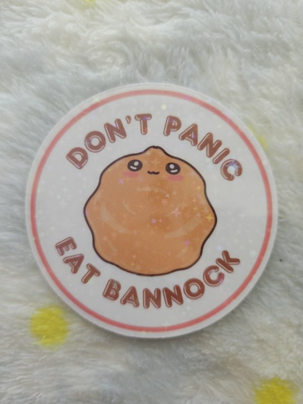 Don't Panic Eat Bannock Stickers