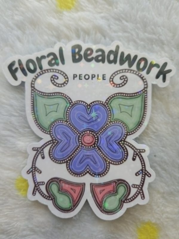 Floral Beadwork Sticker