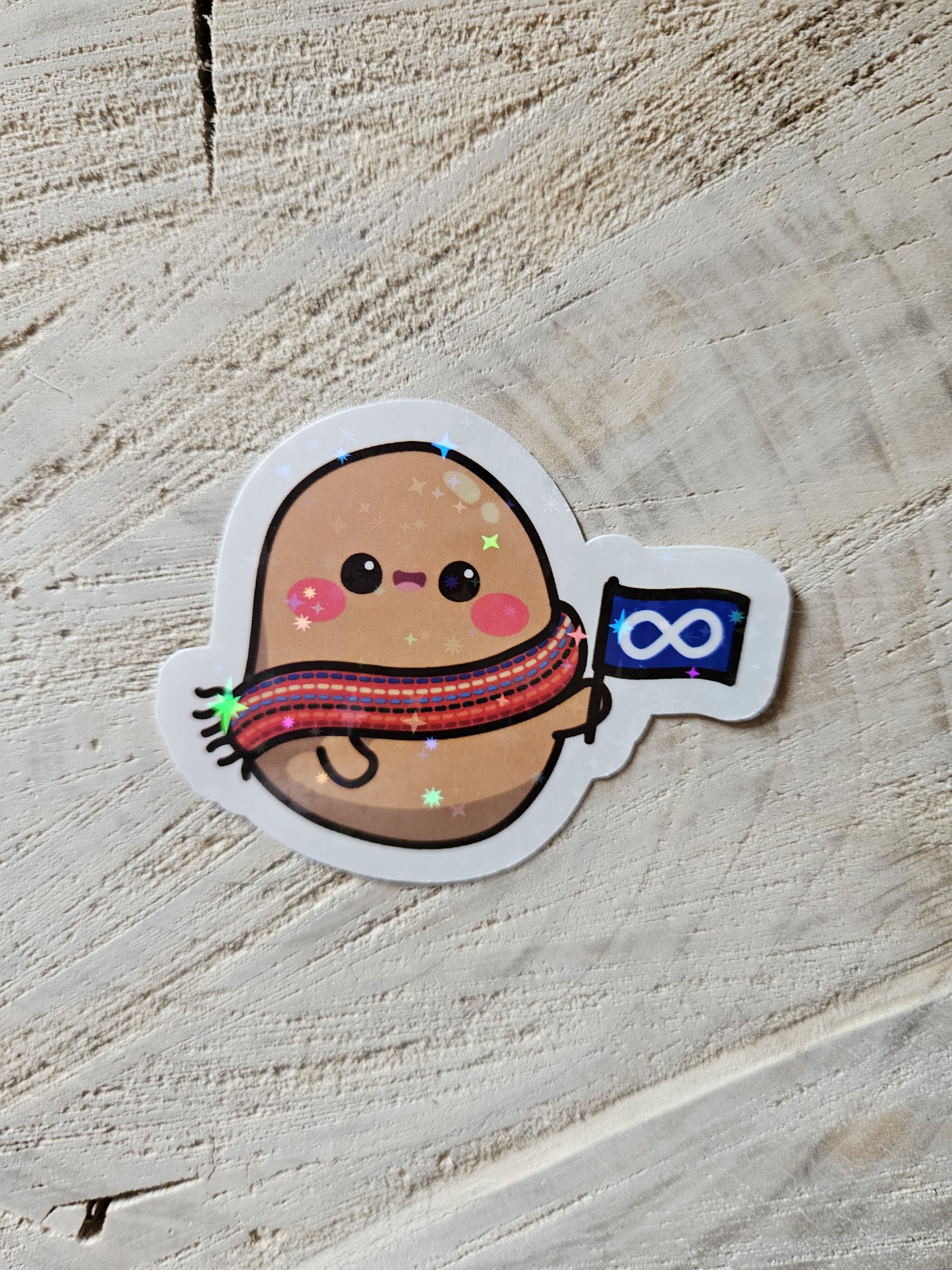 Métis Potato Sticker