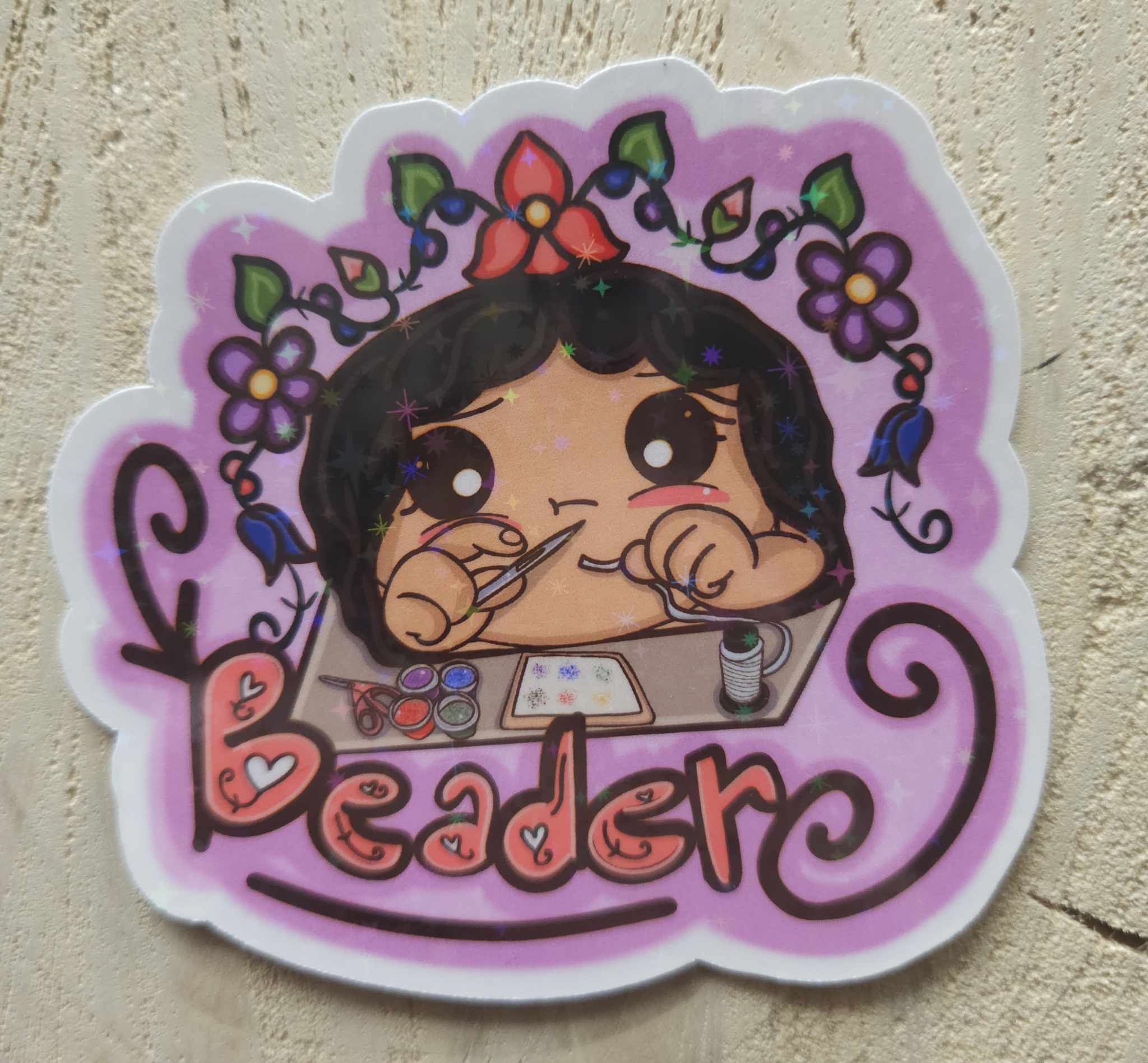 Beader Sticker